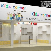 Thiết kế cửa hàng thời trang trẻ em Kids Corner